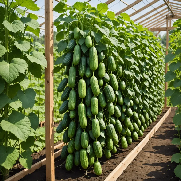 Искусство выращивания огурцов: как подвязка огурцов меняет правила игры в вашем саду
