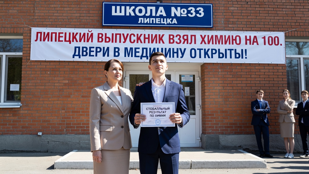 Липецкий выпускник взял химию на 100. Двери в медицину открыты!