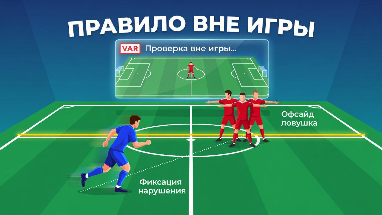 Авсайд. Как работает правило вне игры, когда фиксируется нарушение и какую роль играет var